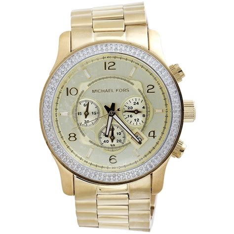 michael kors gold diamond watch mens|Michael Kors diamond watch men's.